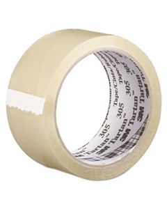 MMM30548 305 BOX SEALING TAPE, 3" CORE, 48 MM X 100 M, CLEAR, 36/CARTON