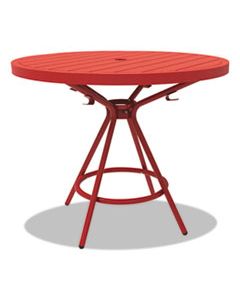 SAF4362RD COGO TABLES, STEEL, ROUND, 36" DIAMETER X 29 1/2" HIGH, RED