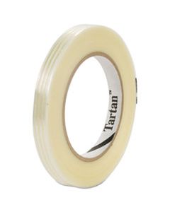 MMM893412 FILAMENT TAPE, 3" CORE, 12 MM X 55 M, CLEAR, 72/CARTON