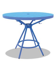 SAF4362BU COGO TABLES, STEEL, ROUND, 36" DIAMETER X 29 1/2" HIGH, BLUE