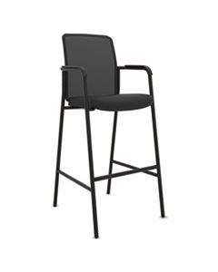 BSXVL538ES10 INSTIGATE MESH BACK MULTI-PURPOSE STOOL WITH ARMS, SUPPORTS UP TO 250 LBS., BLACK SEAT/BLACK BACK, BLACK BASE, 2/CARTON