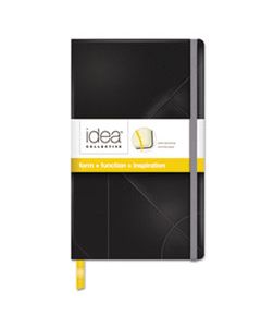 TOP56872 IDEA COLLECTIVE JOURNAL, 1 SUBJECT, WIDE/LEGAL RULE, BLACK COVER, 8.25 X 5, 120 SHEETS