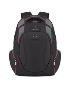 USLACV7114 LAUNCH LAPTOP BACKPACK, 17.3", 12 1/2 X 8 X 19 1/2, BLACK/GRAY/RED