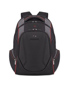 USLACV7114 LAUNCH LAPTOP BACKPACK, 17.3", 12 1/2 X 8 X 19 1/2, BLACK/GRAY/RED