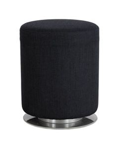 SWIVEL KEG SEATING, SUPPORTS UP TO 250 LBS., BLACK SEAT/BLACK BACK, SILVER BASE