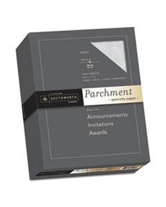 SOU974C PARCHMENT SPECIALTY PAPER, 24 LB, 8.5 X 11, GRAY, 500/REAM