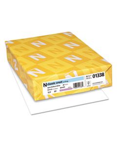 NEE01338 CLASSIC CREST STATIONERY, 93 BRIGHT, 24 LB, 8.5 X 11, AVON WHITE, 500/REAM