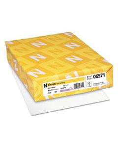 NEE06571 CLASSIC LAID STATIONERY, 97 BRIGHT, 24 LB, 8.5 X 11, SOLAR WHITE, 500/REAM