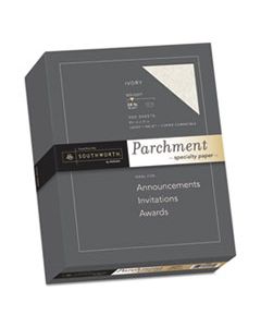 SOU984C PARCHMENT SPECIALTY PAPER, 24 LB, 8.5 X 11, IVORY, 500/REAM