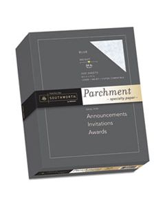 SOU964C PARCHMENT SPECIALTY PAPER, 24 LB, 8.5 X 11, BLUE, 500/REAM