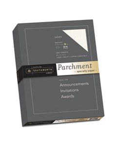 SOUJ988C PARCHMENT SPECIALTY PAPER, 32 LB, 8.5 X 11, IVORY, 250/PACK