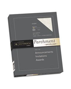 SOUP984CK336 PARCHMENT SPECIALTY PAPER, 24 LB, 8.5 X 11, IVORY, 100/PACK