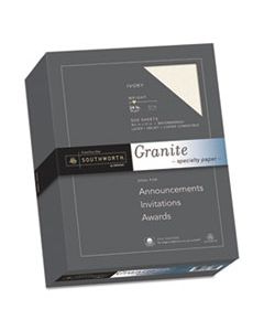 SOU934C GRANITE SPECIALTY PAPER, 24 LB, 8.5 X 11, IVORY, 500/REAM