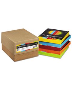 WAU22998 COLOR PAPER - FIVE-COLOR MIXED CARTON, 24LB, 8.5 X 11, ASSORTED, 250 SHEETS/REAM, 5 REAMS/CARTON