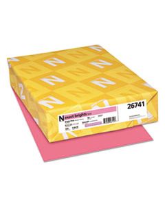 WAU26741 EXACT BRIGHTS PAPER, 20LB, 8.5 X 11, BRIGHT PINK, 500/REAM