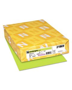 WAU21869 COLOR CARDSTOCK, 65LB, 8.5 X 11, VULCAN GREEN, 250/PACK