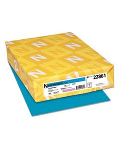 WAU22861 COLOR CARDSTOCK, 65LB, 8.5 X 11, CELESTIAL BLUE, 250/PACK