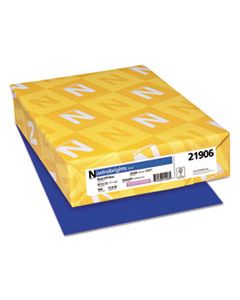 WAU21906 COLOR PAPER, 24LB, 8.5 X 11, BLAST-OFF BLUE, 500/REAM