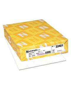 WAU22401 COLOR CARDSTOCK, 65LB, 8.5 X 11, STARDUST WHITE, 250/PACK
