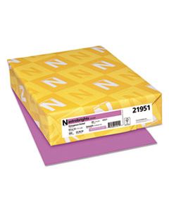 WAU21951 COLOR CARDSTOCK, 65LB, 8.5 X 11, OUTRAGEOUS ORCHID, 250/PACK