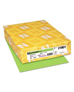 WAU21801 COLOR PAPER, 24LB, 8.5 X 11, MARTIAN GREEN, 500/REAM