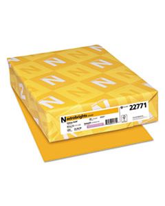 WAU22771 COLOR CARDSTOCK, 65LB, 8.5 X 11, GALAXY GOLD, 250/PACK