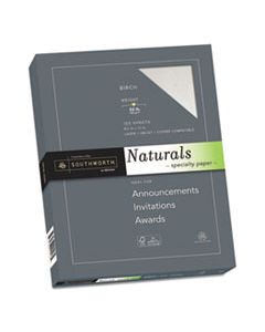 SOU99418 NATURALS PAPER, 32 LB, 8.5 X 11, BIRCH, 100/PACK