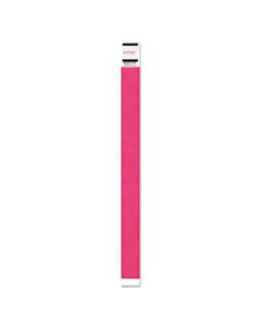 AVT91121 CROWD MANAGEMENT WRISTBAND, SEQUENTIAL NUMBERS, 9 3/4 X 3/4, NEON PINK, 500/PK
