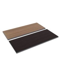 ALETT6024EW REVERSIBLE LAMINATE TABLE TOP, RECTANGULAR, 59 3/8W X 23 5/8D, ESPRESSO/WALNUT