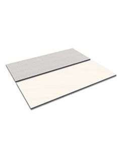 ALETT7230WG REVERSIBLE LAMINATE TABLE TOP, RECTANGULAR, 71 1/2W X 29 1/2D, WHITE/GRAY