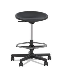 MLN6005AGB TECH STOOL, 31.25" SEAT HEIGHT, SUPPORTS UP TO 250 LBS., BLACK SEAT/BLACK BACK, BLACK BASE