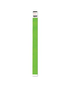 AVT91122 CROWD MANAGEMENT WRISTBAND, SEQUENTIAL NUMBERS, 9 3/4 X 3/4, NEON GREEN, 500/PK