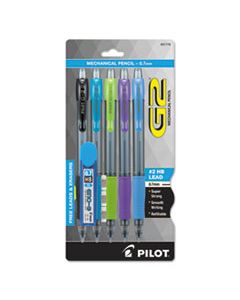 PIL31776 G2 MECHANICAL PENCIL, 0.7 MM, HB (#2.5), BLACK LEAD, ASSORTED BARREL COLORS, 5/PACK