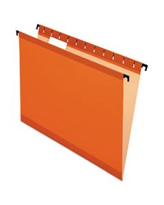 PFX615215ORA SUREHOOK HANGING FOLDERS, LETTER SIZE, 1/5-CUT TAB, ORANGE, 20/BOX