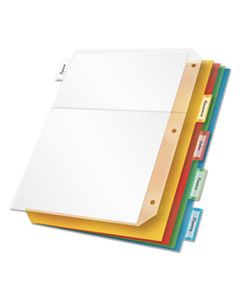 CRD84009 POLY RING BINDER POCKETS, 11 X 8 1/2, LETTER, ASSORTED COLORS, 5/PACK