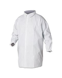 KCC44444 A40 LIQUID AND PARTICLE PROTECTION LAB COATS, X-LARGE, WHITE, 30/CARTON