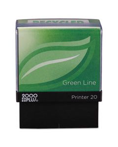 COS1SI20PGL SELF-INKING CUSTOM STAMP, 1/2 X 1 3/8