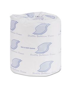 GEN999B BATH TISSUE, WRAPPED, SEPTIC SAFE, 2-PLY, WHITE, 300 SHEETS/ROLL, 96 ROLLS/CARTON