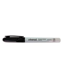 UNV07070 PEN-STYLE PERMANENT MARKER, FINE BULLET TIP, BLACK, 36/PACK