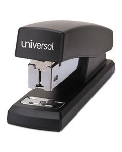 UNV43119 HALF-STRIP STAPLER, 20-SHEET CAPACITY, BLACK