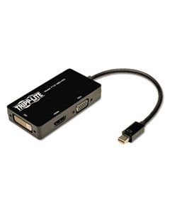 TRPP13706NHDV KEYSPAN MINI DISPLAYPORT TO VGA/DVI/HDMI ALL-IN-ONE ADAPTER/CONVERTER, THUNDERBOLT 1 AND 2, 6"