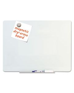 BVCGL080101 MAGNETIC GLASS DRY ERASE BOARD, OPAQUE WHITE, 48 X 36