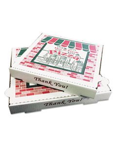 BOXPZCORB10 TAKEOUT CONTAINERS, 10IN PIZZA, WHITE, 10W X 10D X 1 3/4H, 50/CARTON