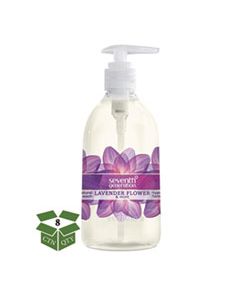 SEV22926CT NATURAL HAND WASH, LAVENDER FLOWER & MINT, 12OZ PUMP BOTTLE, 8/CARTON