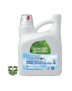 SEV22803CT NATURAL 2X CONCENTRATE LIQUID LAUNDRY DETERGENT, FREE/CLEAR, 99 LOADS,150OZ,4/CT