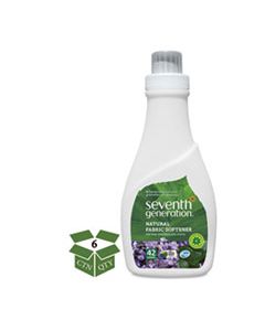 SEV22834 NATURAL LIQUID FABRIC SOFTENER, BLUE EUCALYPTUS & LAVENDER, 42 LOADS, 32OZ, 6/CT