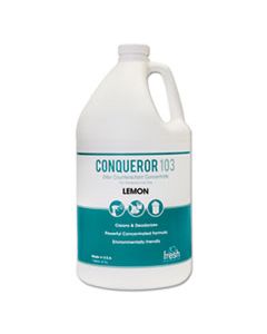 FRS1WBLE CONQUEROR 103 ODOR COUNTERACTANT CONCENTRATE, LEMON, 1 GAL BOTTLE, 4/CARTON