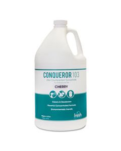 FRS1WBCHCT CONQUEROR 103 ODOR COUNTERACTANT CONCENTRATE, CHERRY, 1 GAL BOTTLE, 4/CARTON