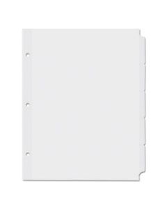 UNV20835 SELF-TAB INDEX DIVIDERS, 5-TAB, 11 X 8.5, WHITE, 36 SETS