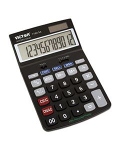 VCT11803A 1180-3A ANTIMICROBIAL DESKTOP CALCULATOR, 12-DIGIT LCD